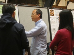 Changqing talks about his poster